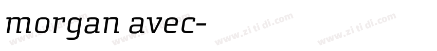 morgan avec字体转换 morgan avec字体转换